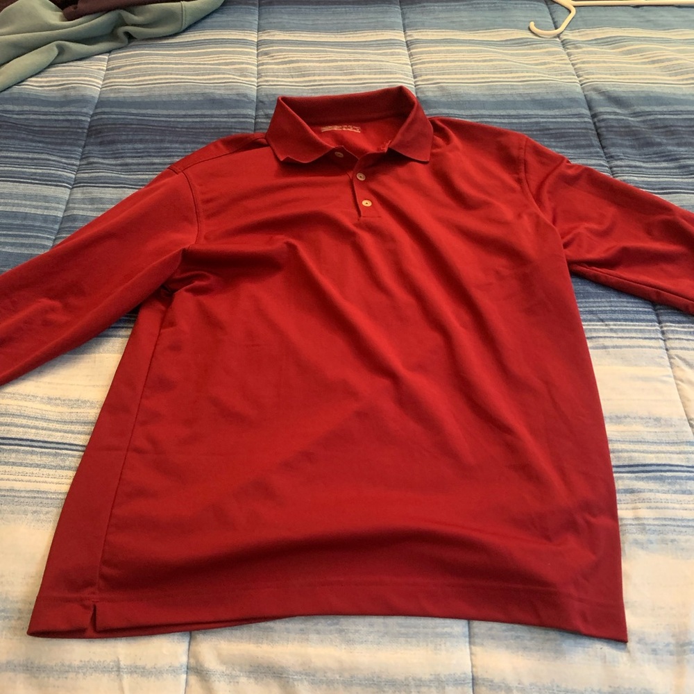 Nike Red Polo Shirt Classic Design